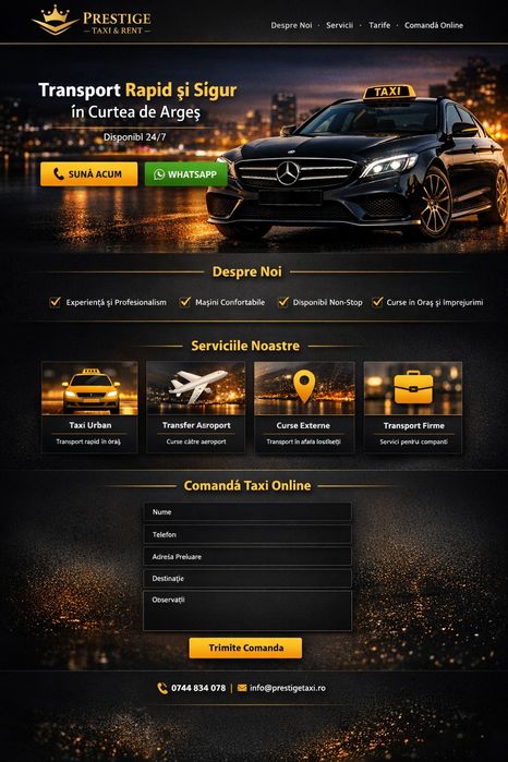 Firmă taxi la cheie – SRL + autorizație + mașină + clientelă
