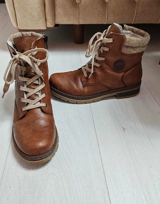 Ghete piele naturală Rieker