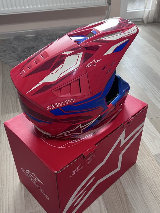 Каска alpinestars SM5 ACT 2 RED/BL