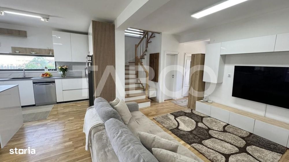 Casa duplex 125 mpu mobilata si utilata modern curte 172 mp Cristian