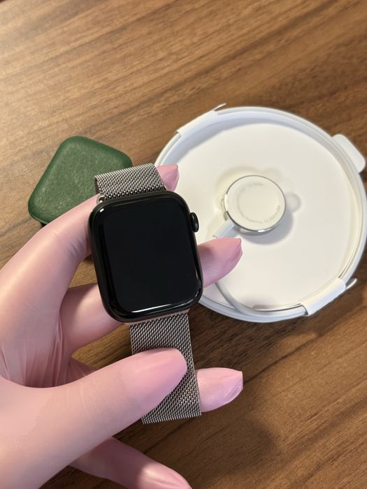 Apple Watch Seria 7 Aluminium&Ceramic / 45 mm / GPS / Green / Nou