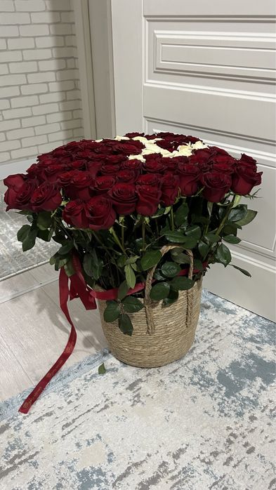 Цветы  бу 101 шт алматы