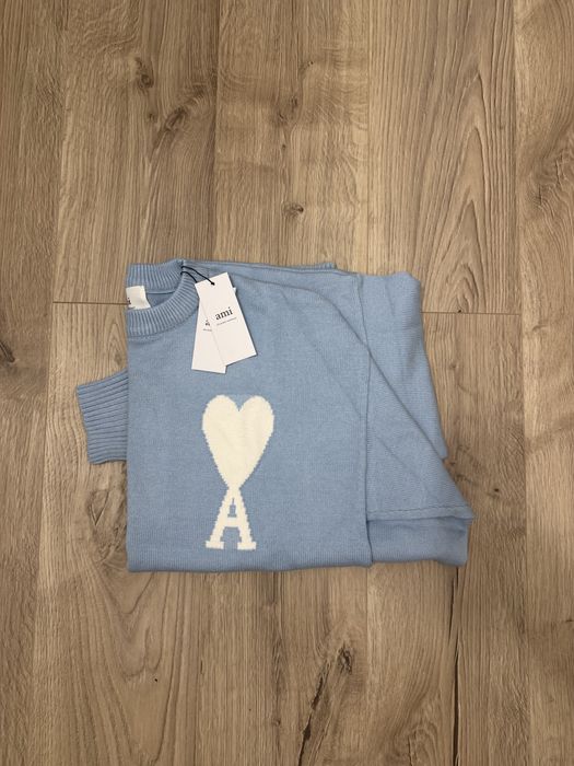 Bluza AMI Paris blue and White