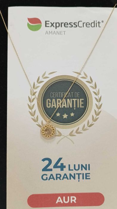 [AG24 Harlau B.45410.1] Colier aur 14k 2.25gr - Garantie 2 ani!