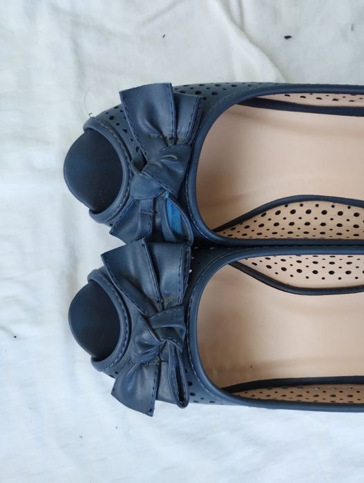 Pantofi bleumarin mărimea 38 Polly Kane cu talpă ortopedică