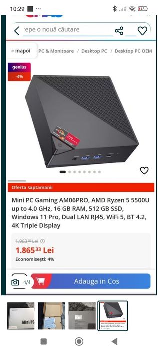 Mini PC Gaming nou