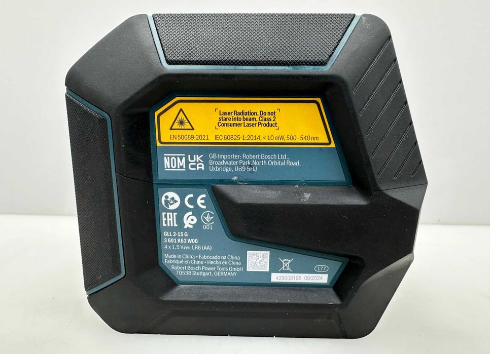 Bosch GLL 2-15 G - Лазерен нивелир със зеле лъч като нов!