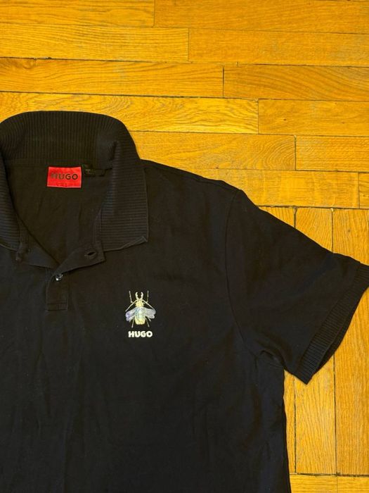 Hugo черное поло XL