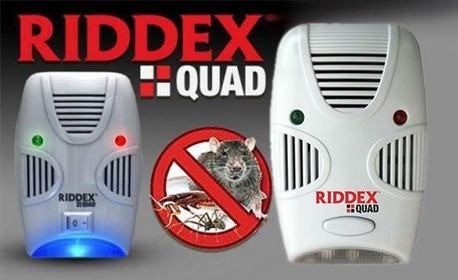 Уред за борба с хлебарки насекоми мравки мишки гризачи - Riddex Quad