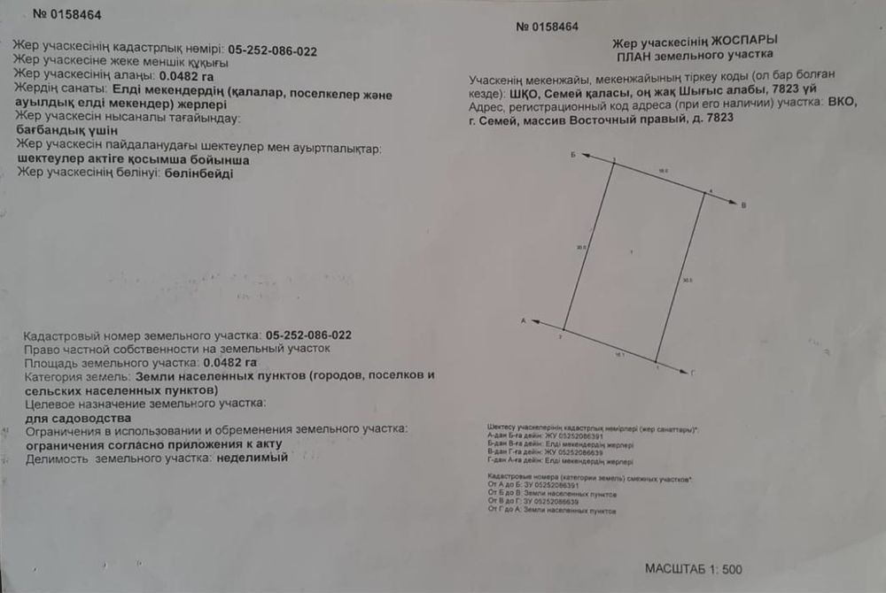 Земельный участок 4.82 соток. Восточный правый