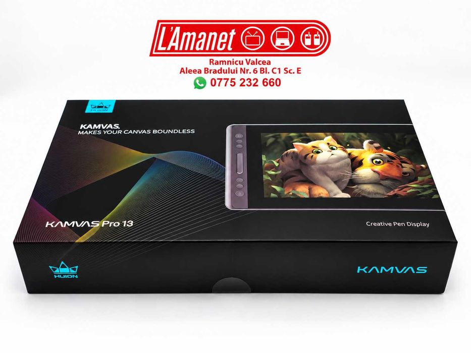 Tableta Grafica Huion Kamvas Pro 13 Stare Impecabila FullBox Garantie