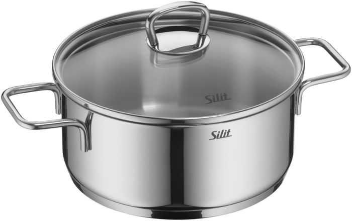 WMF Комплект качествени съдове за готвене от 3 части със стъклен капак