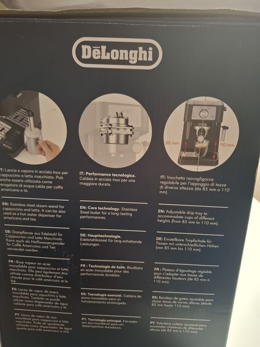 Expresor cafea nou de la  delonghi