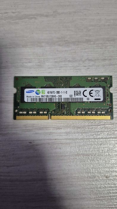 Memorie RAM Laptop DDR3 Samsung 4GB 1600MHz PC3-12800S