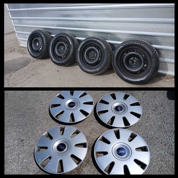 Железни джанти с гуми и тасове , 5x108 , 16 цола , ford galaxy , ford s-max , ford kuga