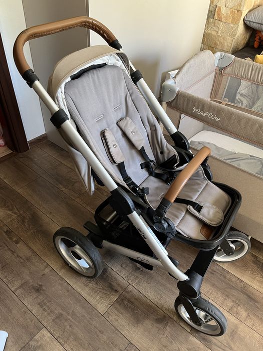 Детска количка Mutsy Nio North Sand с бебешки кош и лятна седалка