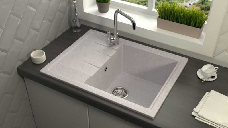 Кухонная мойка Glanz J150 цвета в наличии (Темно серый,Белый,Серый)