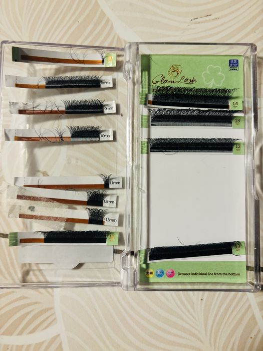 Set gene pentru extensii - diferite mărimi și curburi - parțial folosite