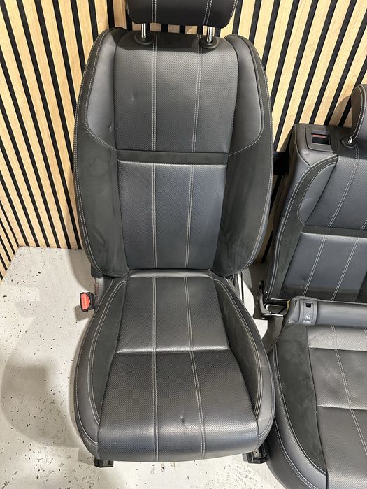 Interior full electric piele negru cu incalzire si memorie Range Rover Velar de europa scaune bancheta fete de usi