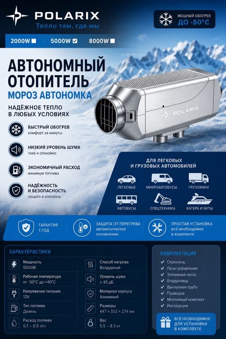 Автономные отопители