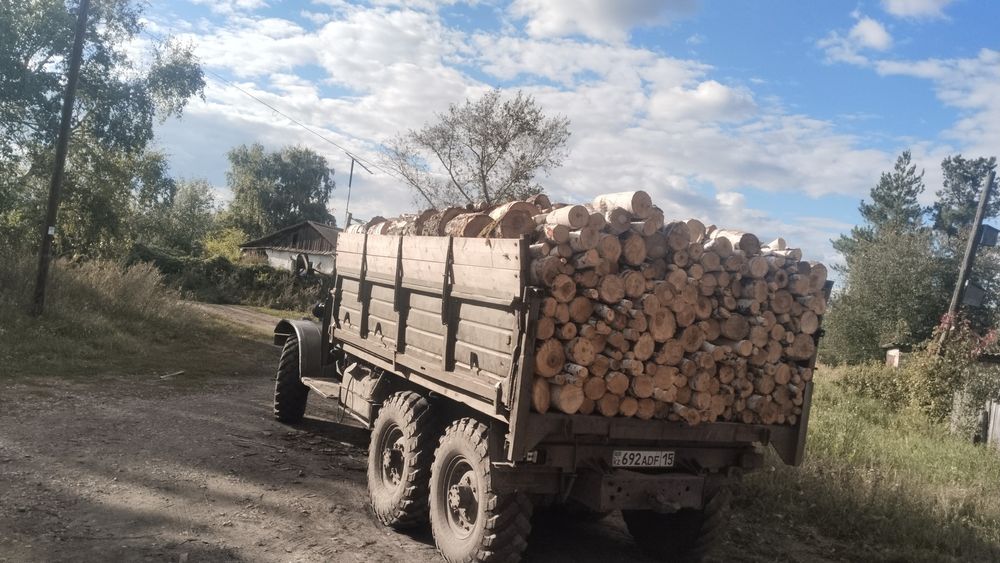 Дрова колотые, обрезки берёза, чурками  ЗИЛ