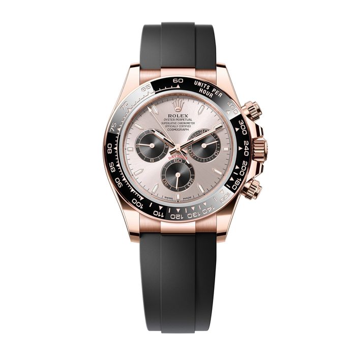 Часовниk Rolex Cosmograph Daytona Rose Gold Oysterflex Sundust Dial