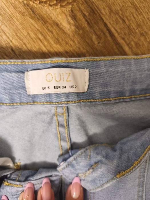 Blugi cargo jogger Quiz mărime xs denim elastic