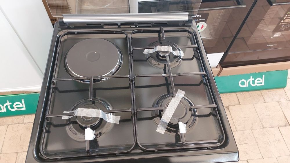 VESTA gaz plitasi Zajigalkali 1 elektr plita 3 tasi gaz