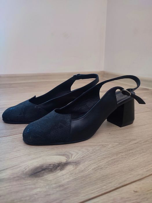 Сандали на ток Balis - естествена кожа