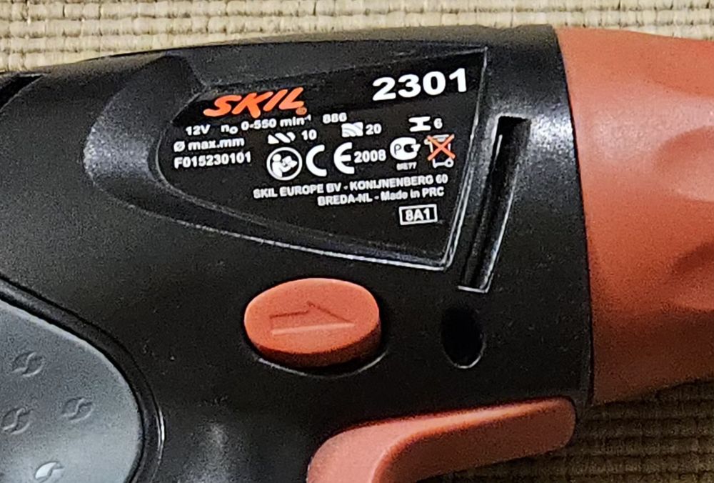 Autofiletantă Skil 2301 nouă, baterie Ni-CD 12V 1.2Ah nefuncțională