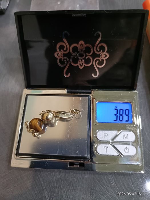 Vind pandantiv iepuraș din aur 14kt