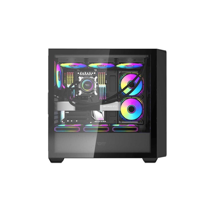 ' Корпус для ПК darkFlash DS900WD BLACK (ATX, Без вентиляторов)