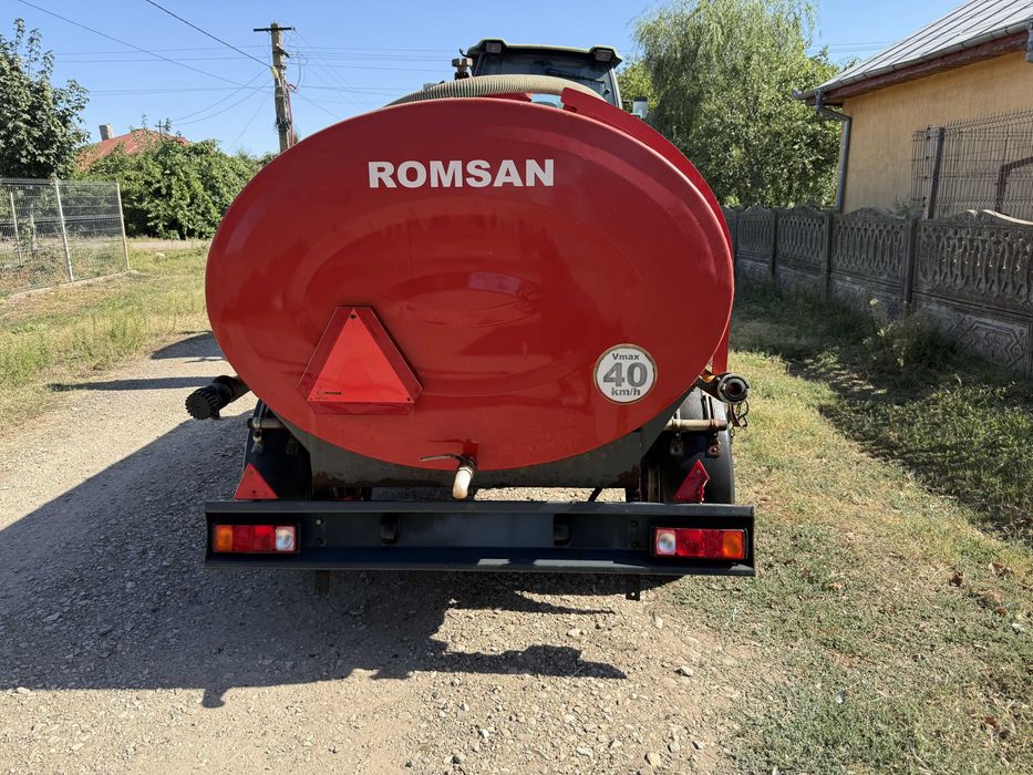 Vand cisterna /remorca agricola Romsan an fabricatie 2013 capacitate aproximativ 5.000 litri 5 tone