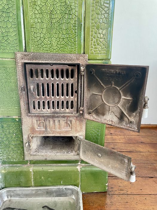 REDUCERE - Sobă teracotă dublă  – Două culori (Verde/Galben)