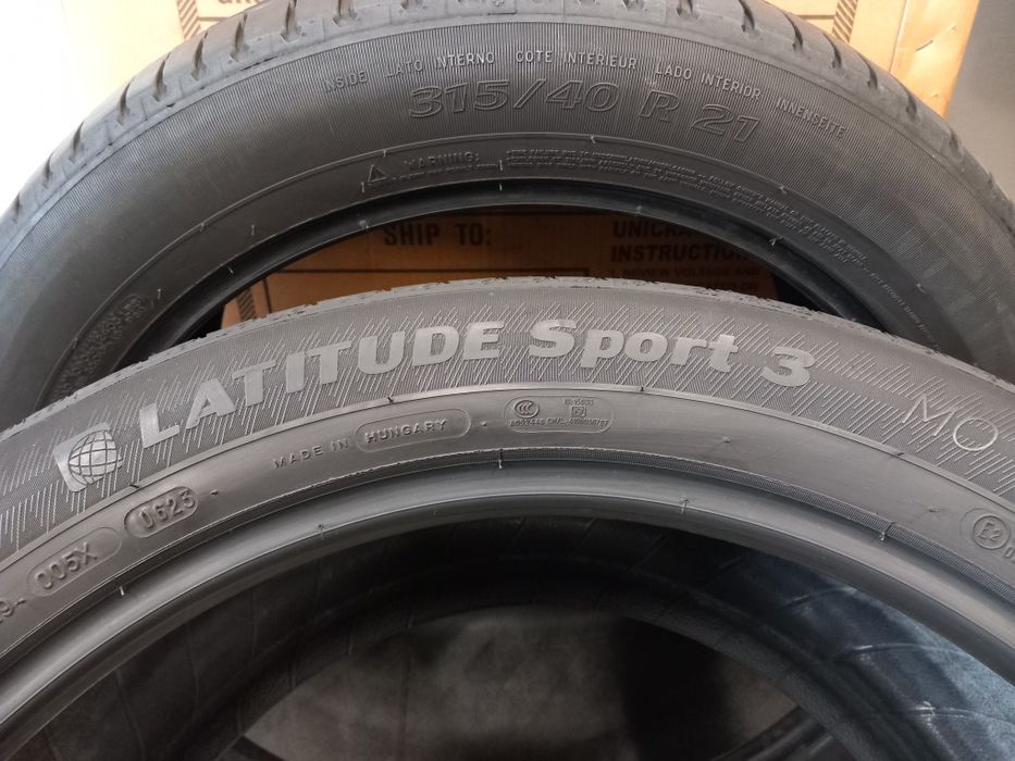 315/40/21 111Y-2бр.& 275/45/21 107Y MICHELIN LATITUDE SPORT 3 MO