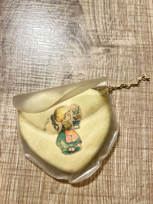 Детски ретро комплект гребенче с огледалце