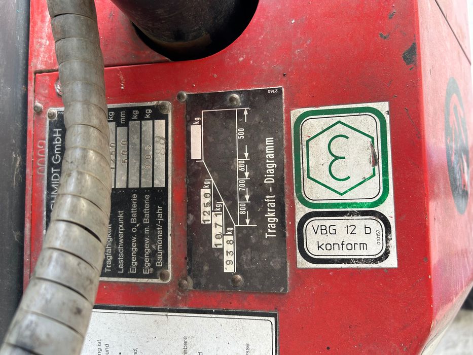 Електрочески стакер, ел палетна количка Sichelschmidt електрокар