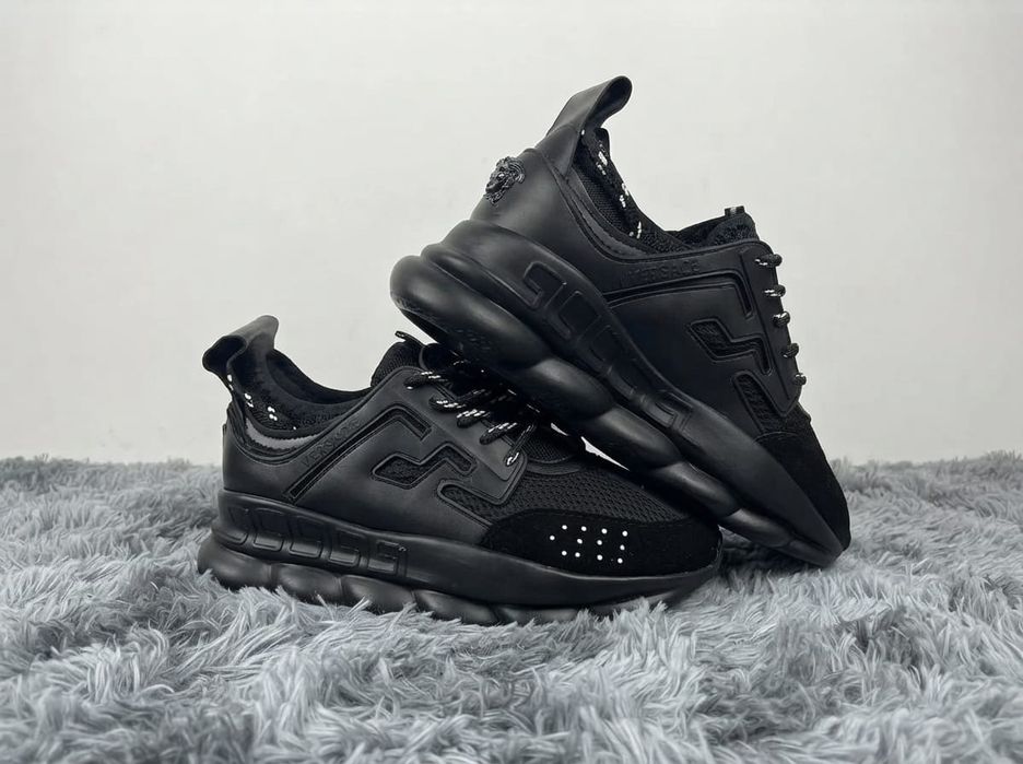 Adidasi Versace Chain Negru - Adidasi Fete Baieti