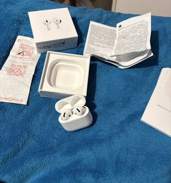 Apple AirPods 4 – отлично състояние, с гаранция