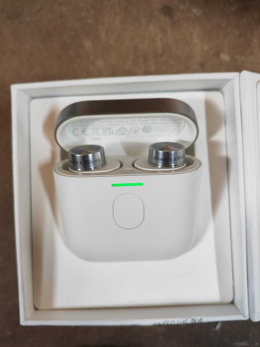 Casti Wireless Bowers & Wilkins Pi7 S2, Anulare Zgomot, Bluetooth, Alb Argintiu