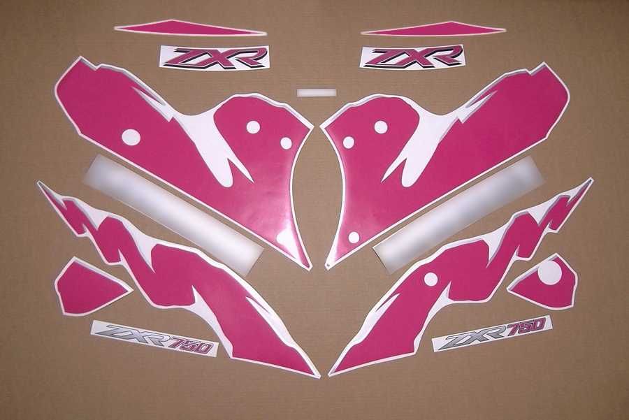 Стикери Kawasaki ZXR 750 1989г.-1994г. лепенки кавазаки зхр zx-7