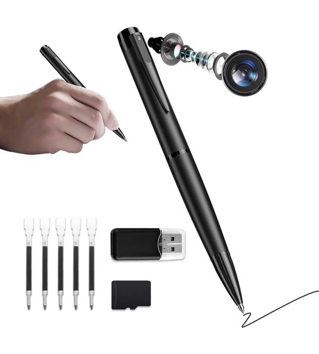 64GB Шпионска камера Скрита камера Камера с писалка Ultra HD1080P