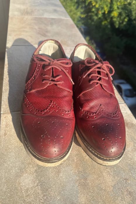 Pantofi tip derby sau Oxford leofex, urban shoes piele