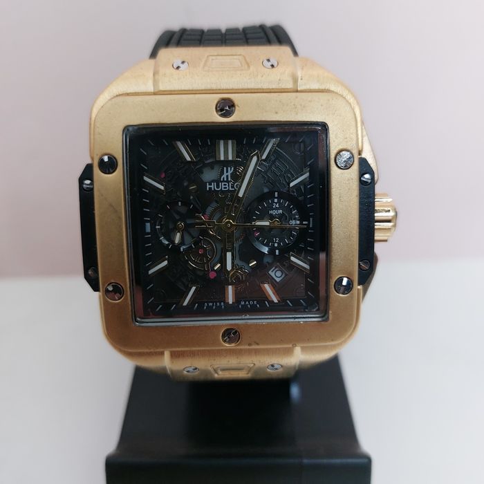 Наручные мужские часы кожаный ремешок, батарейка