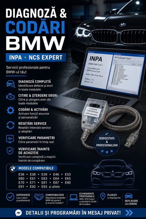 Diagnoză și Codări BMW