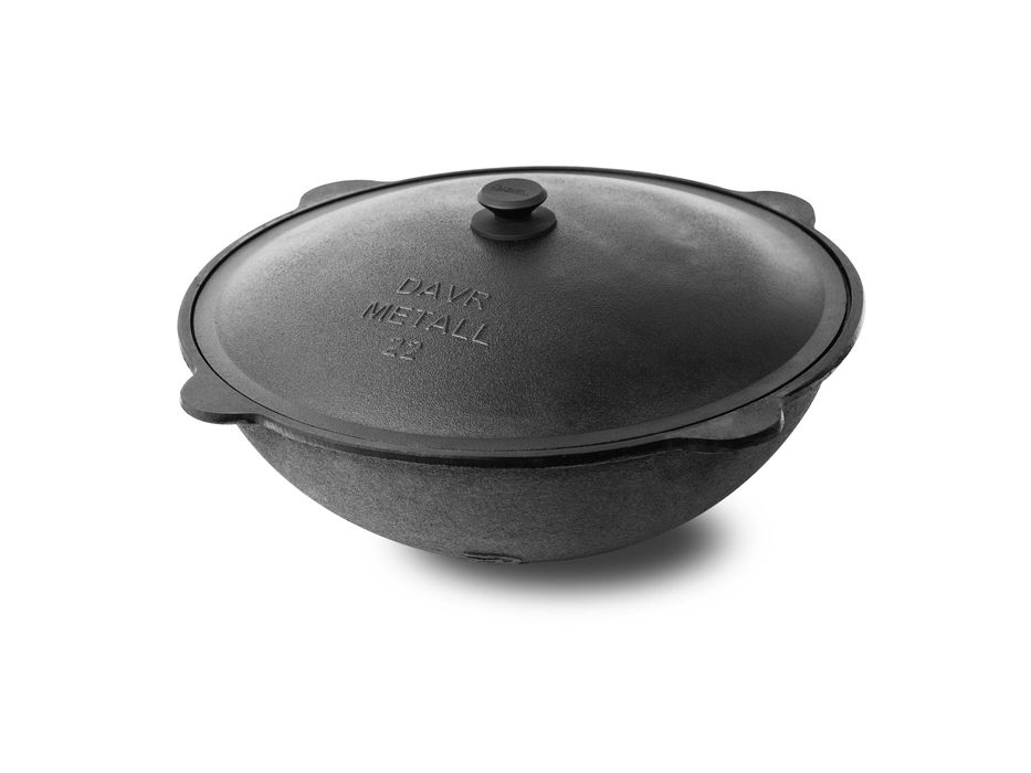 Чугунный казан от Davr Metall 22л/Choyan/Chugun qozon Davr Metall 22L