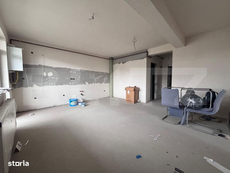 Apartament 3 camere, 2 bai, 64 mp, parcare, intermediar, zona Terra