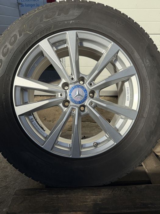 Jante aluminiu pt. Mercedes GLC ML Audi Q5 cu anvelope iarna 235/65 17