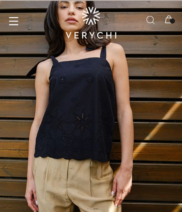 Топ с бродерия M, Verychi