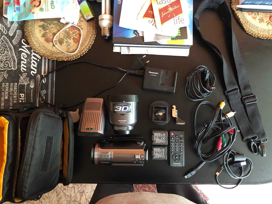 Panasonic HDC-SDT750 Full HD 3MOS SD XC Camcorder 14.2 MP 3D capable,Touch Screen,VW-CLT1 3D Conversion Lens (With Lens Caps and Pouch),